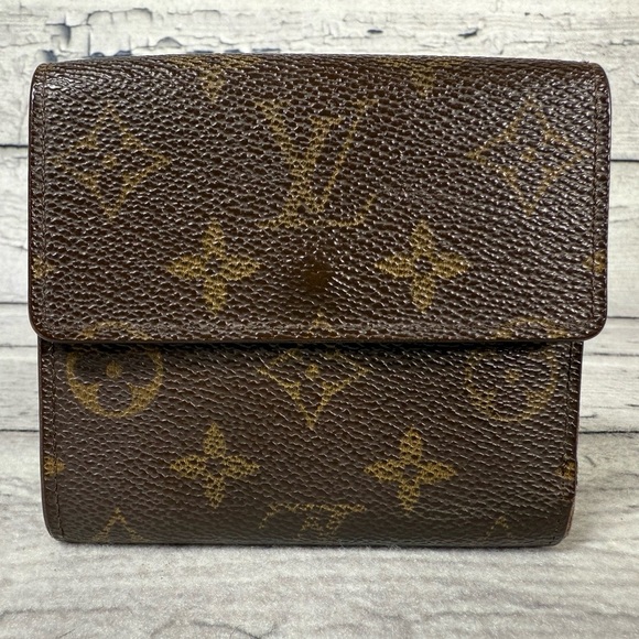 Louis Vuitton Portefeiulle Elise Trifold Wallet Monogram Canvas Leather - Picture 2 of 14